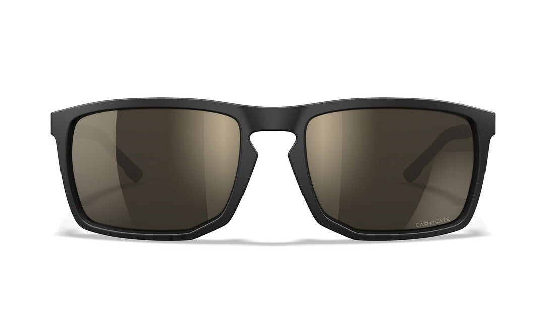 WileyX Axe occhiali da sole Captivate Polarized Tungsten Mirror/ Matte Black