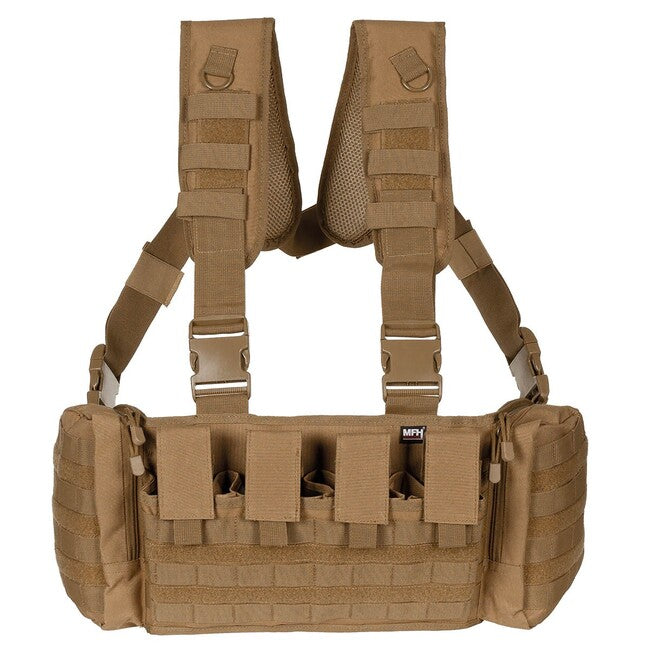 MFH Professional Tactical Vest Chest Rig Mission, tinta coyote