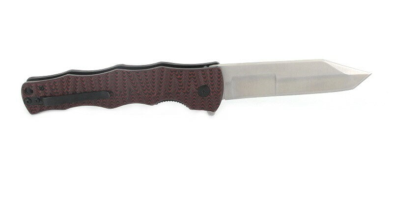 Herbertz TOP-Collection coltello 9,9 cm, rosso-nero, G10, fodero in nylon