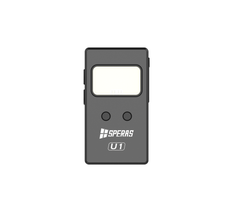 Speras U1 torcia multifunzione edc con clip, nero