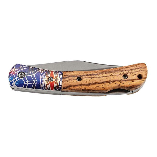 Herbertz 8,4 cm coltello legno Zebrano, finiture colorate