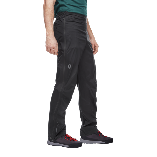 Black Diamond Stormline Stretch Full Zip da pioggia da uomo, nero