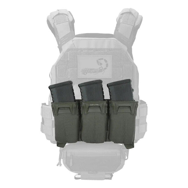 Agilite Custodia per caricatori Pincer Triple, verde ranger
