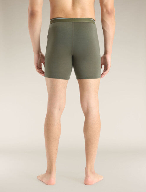 Icebreaker Anatomica boxer lunghi da uomo, verde