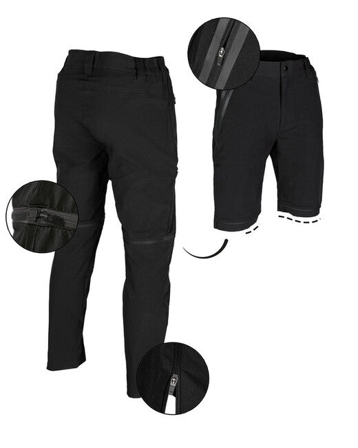Mil-Tec Performance pantaloni zip-off, neri