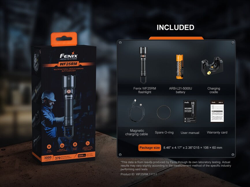 Fenix WF25RM torcia elettrica ricaricabile