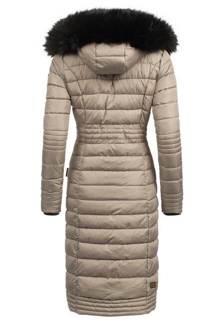 Navahoo Umay cappotto trapuntato da donna, tortora