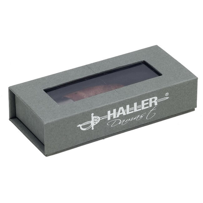 Haller Damast Coltello di sopravvivenza con acciaio damascato Damast-Tame Wurzelholz 71Lagen 80622