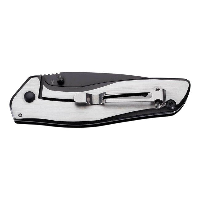 Herbertz 9,3 cm coltello, acciaio pieno, nero-argento