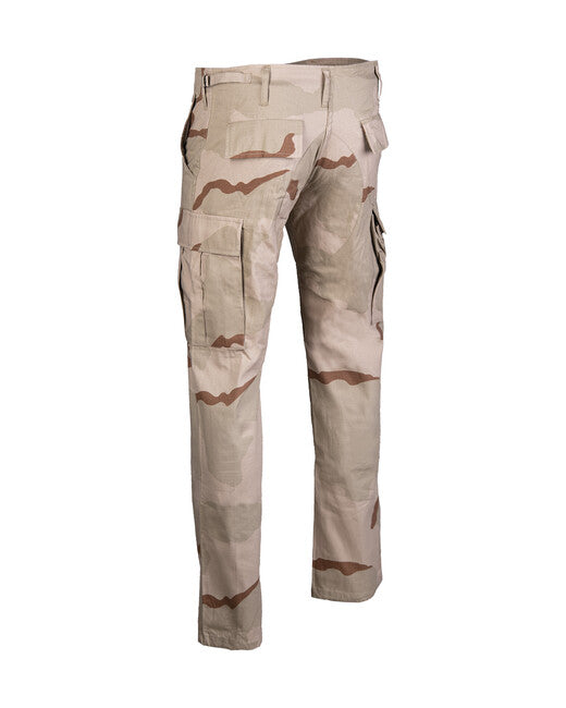 Mil-Tec US BDU SLIM FIT pantaloni field rip-stop 3col.desert