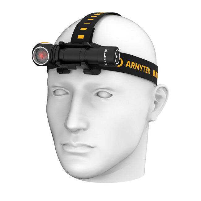 ArmyTek Wizard C2 WR lampada frontale 1100 lm potenza della batteria 3 h 65 g, bianchi e rossi con supporto magnetico