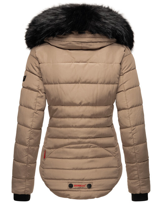 Marikoo Lotusblute giacca invernale da donna, taupe