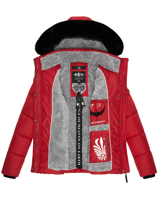 Marikoo Loveleen giacca invernale da donna, rossa