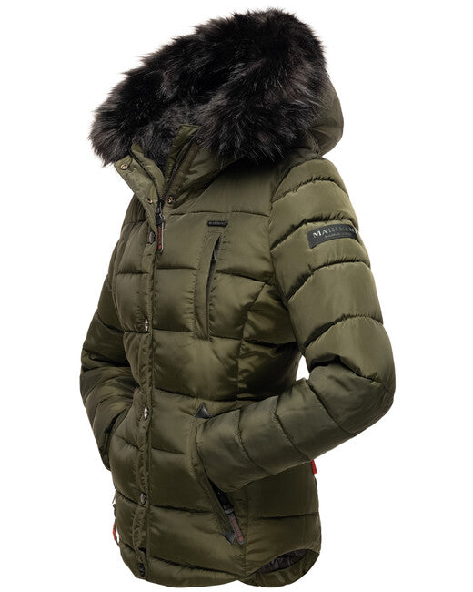 Marikoo LOTUSBLUTE women's winter jacket, olive