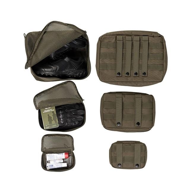 Mil-Tec Set di valigie Molle 3 pezzi, oliva