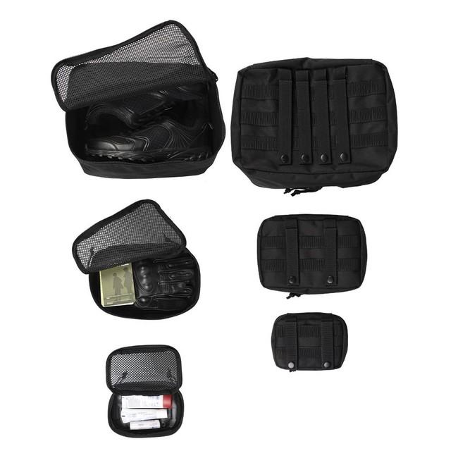Mil-Tec Set di fondine 3 pezzi, nero