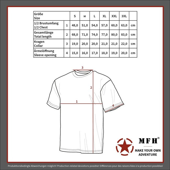 MFH T-shirt americana streetstyle, night-camo