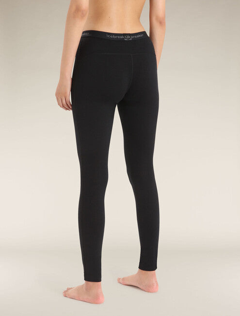 Icebreaker 200 Oasis leggings termici da donna, nero