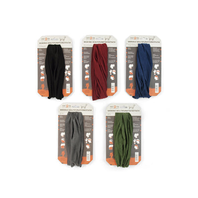 Origin Outdoors Sciarpa multifunzionale da esterno Merino, nero