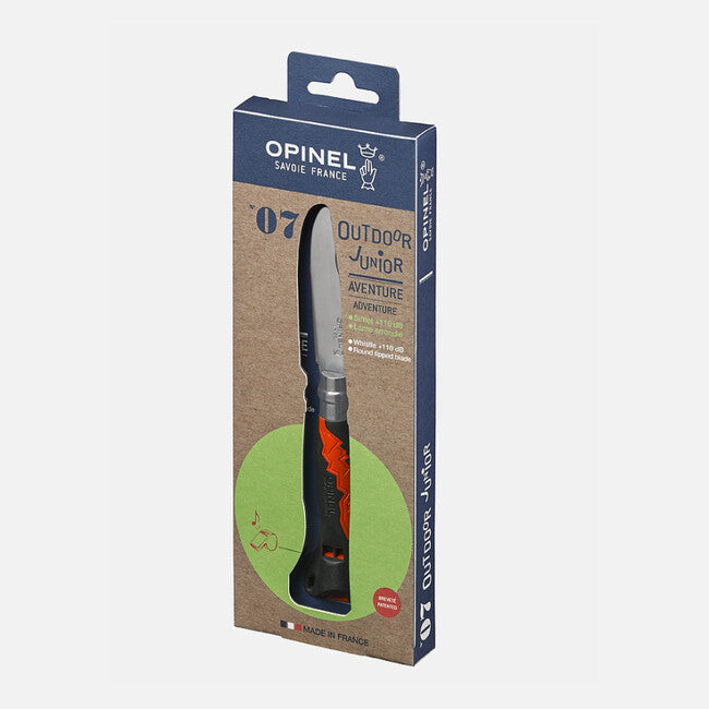Opinel N ° 07 Coltello pieghevole VRI Outdoor Junior, nero/arancione