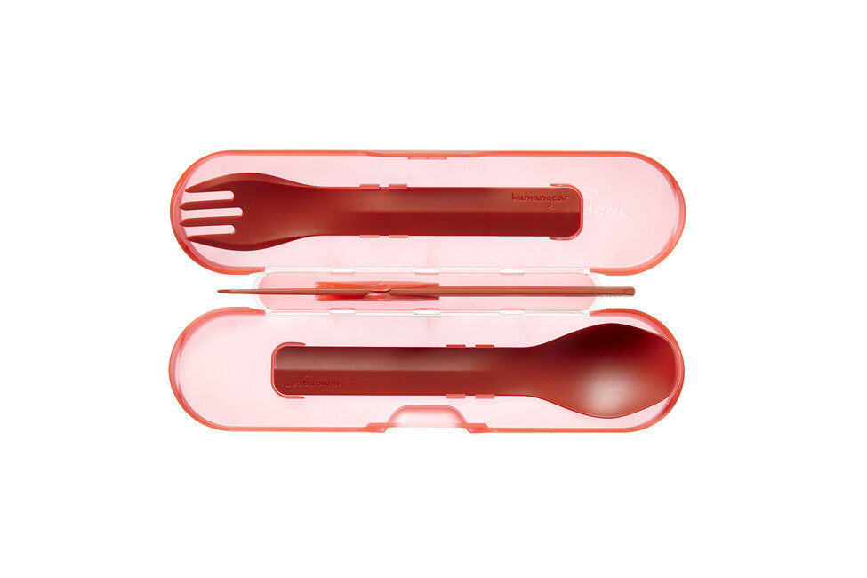 Humangear GoBites TRIO posate, rosso