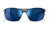 WileyX Prime Captivate occhiali da sole polarized blu a specchio, gloss crystal grey