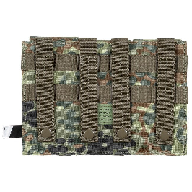 MFH Triple MOLLE fondina, bw camo