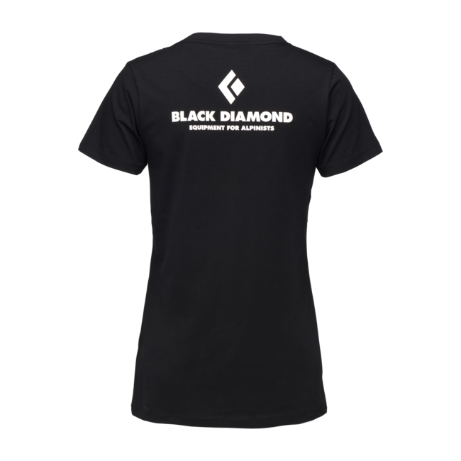 Black Diamond Maglietta a manica corta da donna per alpinisti, nero