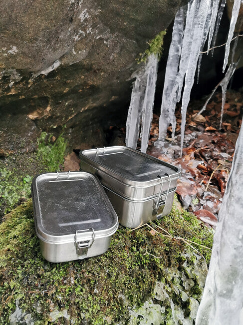 Origin Outdoors Deluxe lunch box in acciaio inox 1,9 l