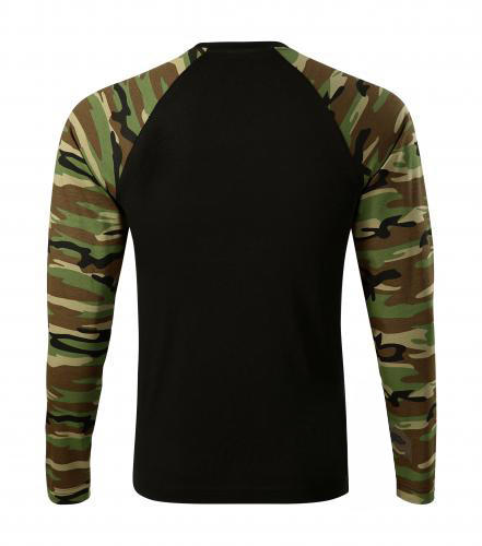 Malfini Camouflage maglia a maniche lunghe 160g/m2, marrone