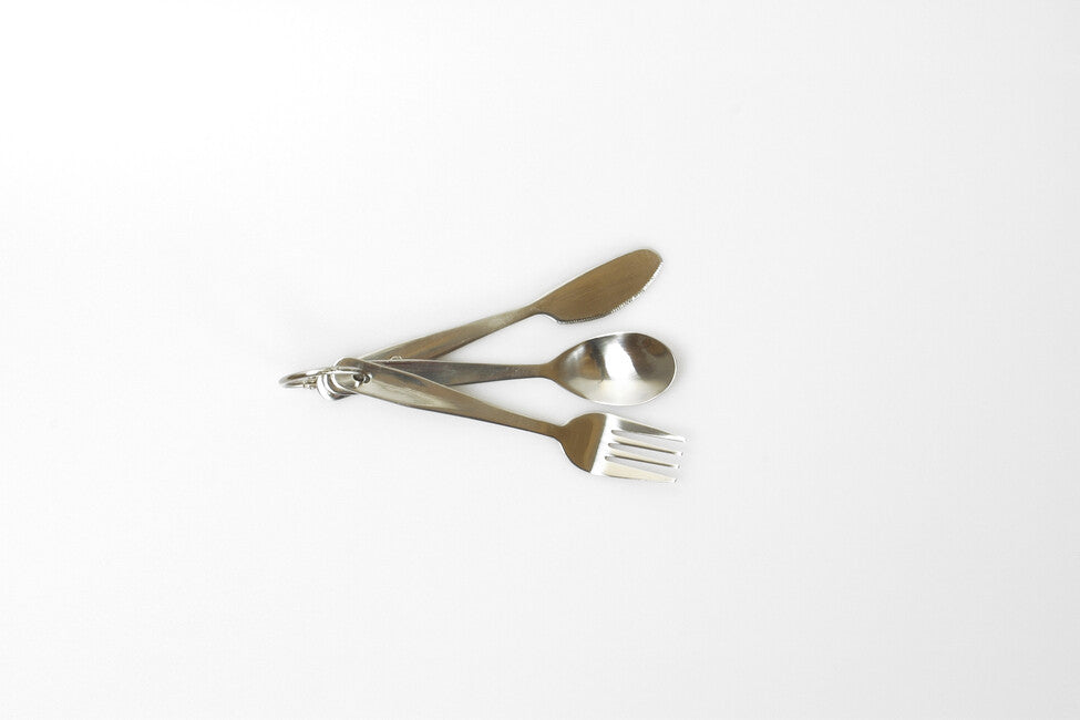 Coghlans Cl set di posate in acciaio inox compatto con anello