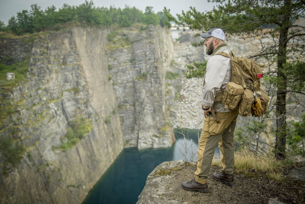 Helikon-Tex Hybrid Outback pantaloni - DuraCanvas - coyote, taiga green