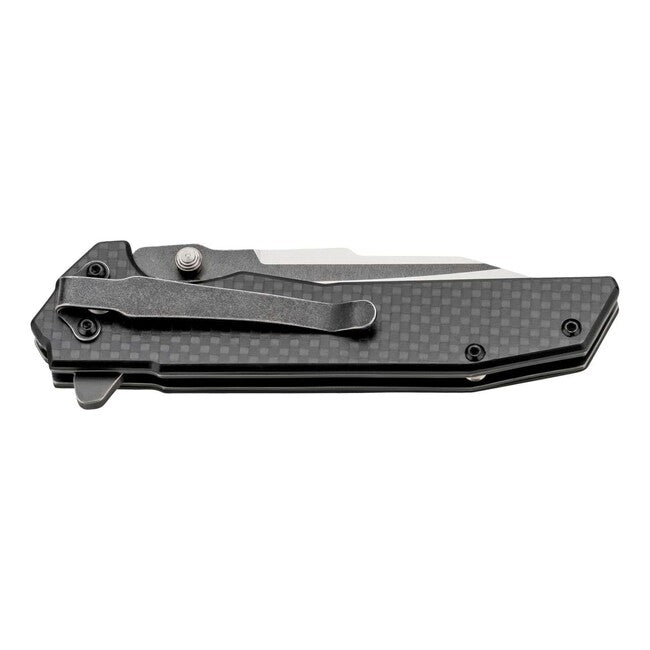 Herbertz Coltello a una mano 8,8 cm fibra di carbonio g10, nero stonewash