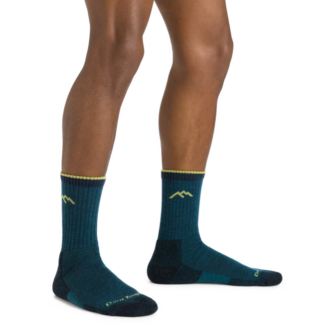 Darn Tough Hiker Micro Crew Midweight pohodniške nogavice z blazinjenjem, Dark Teal