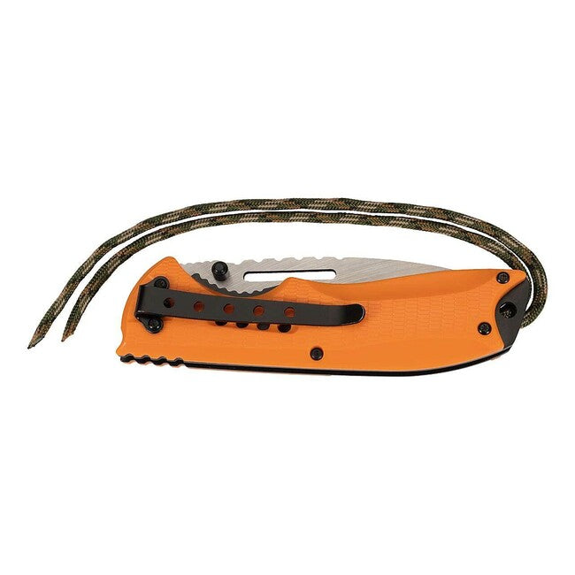 Herbertz Coltello 9,7 cm, nero-arancio, plastica