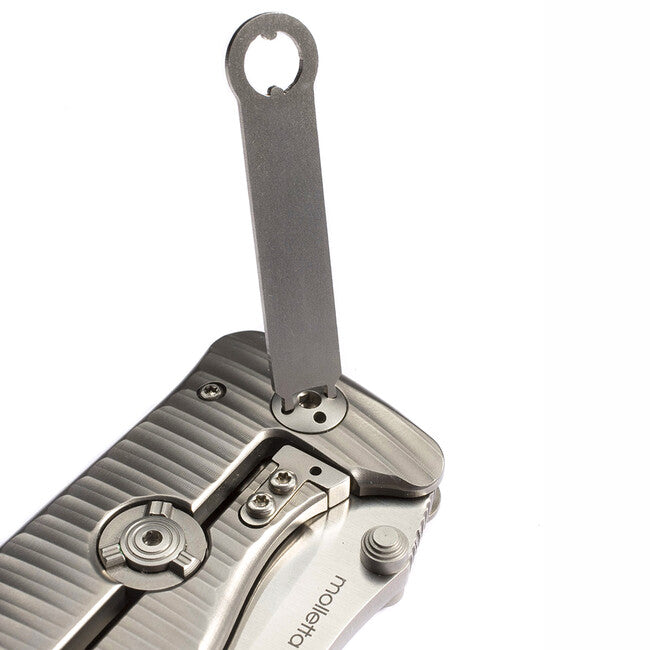 Lionsteel, molto robusto coltello tascabile con lama in acciaio Sleipner SR2 V