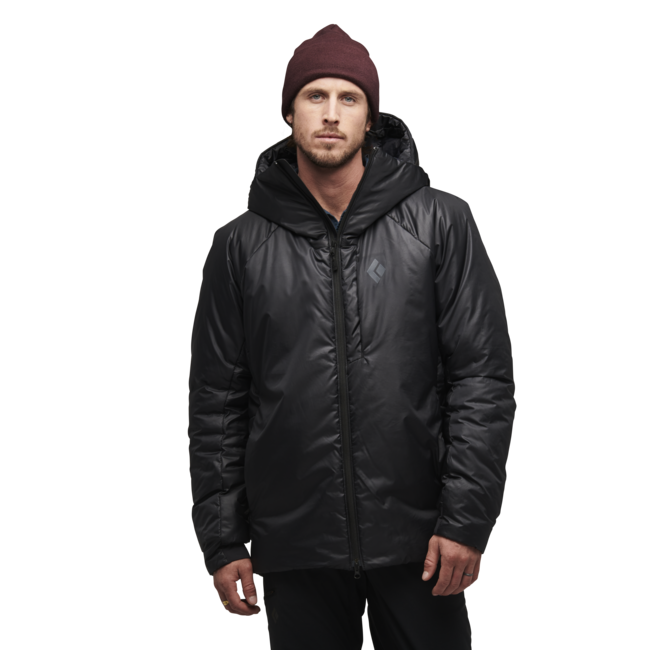 Black Diamond Belay parka da uomo, nero