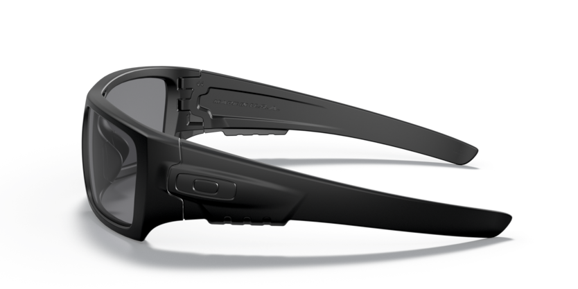 Oakley Det Cord occhiali balistici con lente grigio scuro, nero opaco