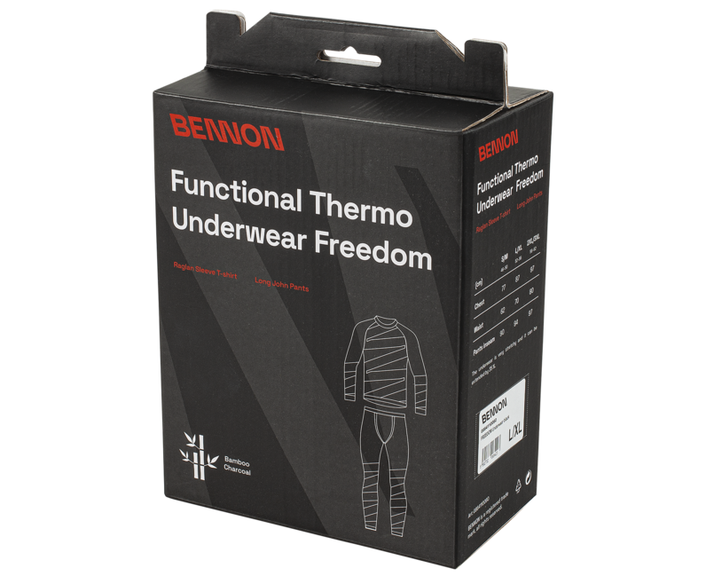 BENNON Freedom biancheria intima termica, nero