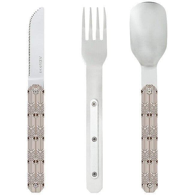 Akinod A01M00023 set di posate 12h34, art déco