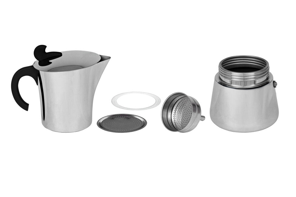 BasicNature Caffettiera espresso in acciaio inox per 2 tazze