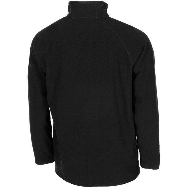 MFH Troyer t-shirt in pile a maniche lunghe, nero