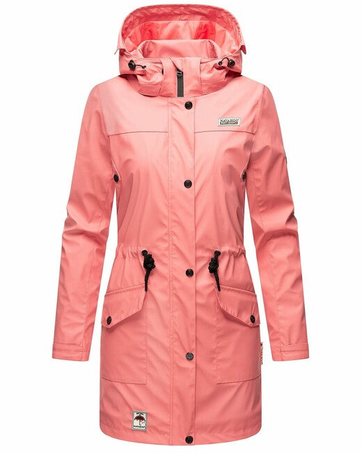 Navahoo Deike giacca invernale da donna con cappuccio, rosa corallo