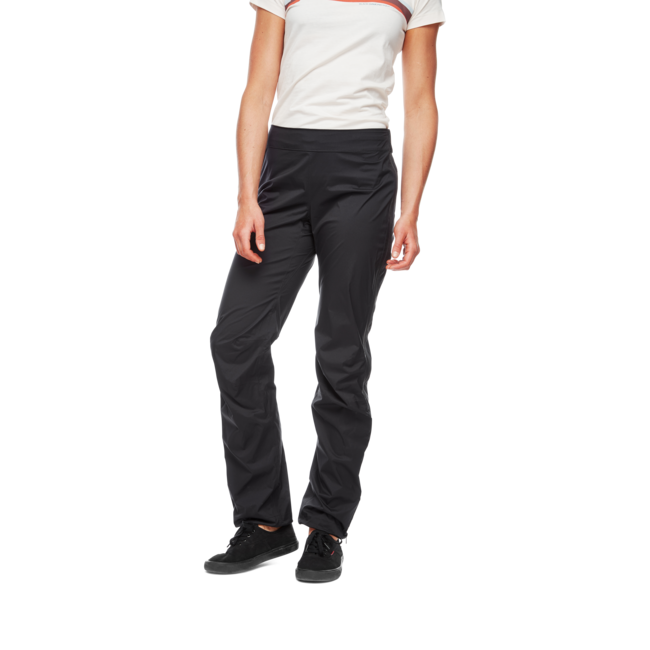 Black Diamond Stormline Stretch Full Zip Rain Pants, nero