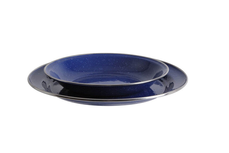 Origin Outdoors Piatto smaltato blu profondo 20 cm