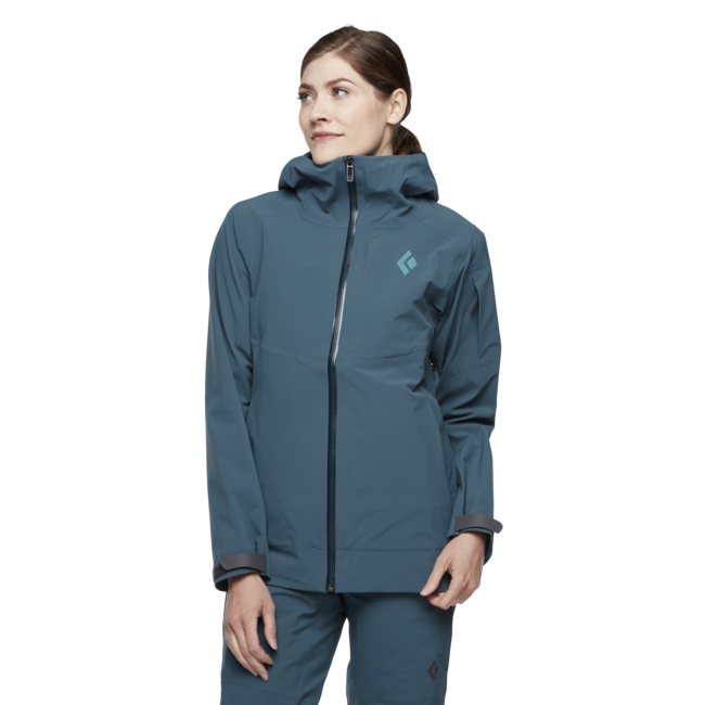 Black Diamond Recon Stretch Ski Shell giacca da sci da donna, azzurrite