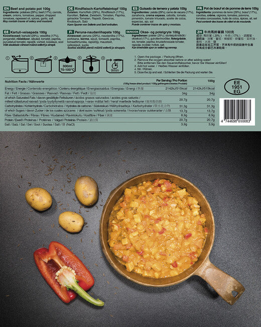 TACTICAL FOODPACK® mäso hovädzie a zemiaky