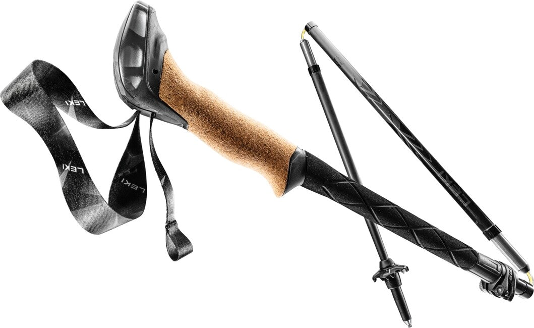 Leki Bastoncini da trekking Serie Nera FX Carbon, nero-nero-carbonio naturale, 110 - 130 cm