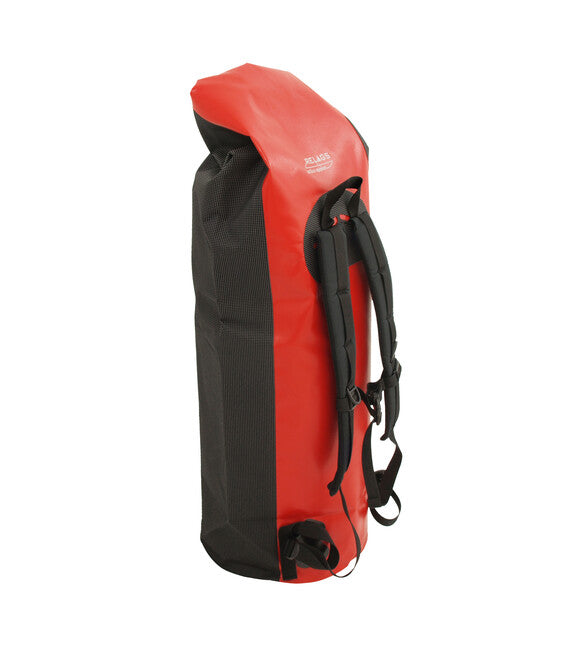 BasicNature Duffelbag zaino impermeabile duffelbag con chiusura a rotolo 40 L nero-rosso