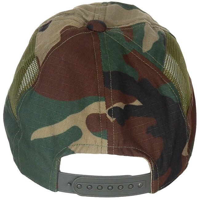 MFH Cappello - misura regolabile, con inserti in rete, woodland